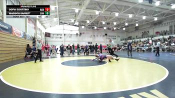 120 lbs Cons. Semi - Madison Barrett, College Park vs Sofia Sciortino, Rancho Cotate