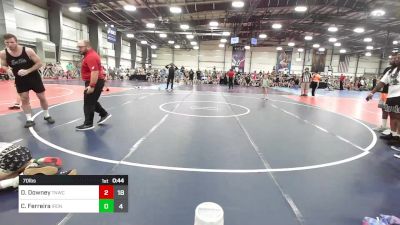 70 lbs Rr Rnd 2 - Drew Downey, Team Nauman vs Cameron Ferreira, Iron Faith Wrestling