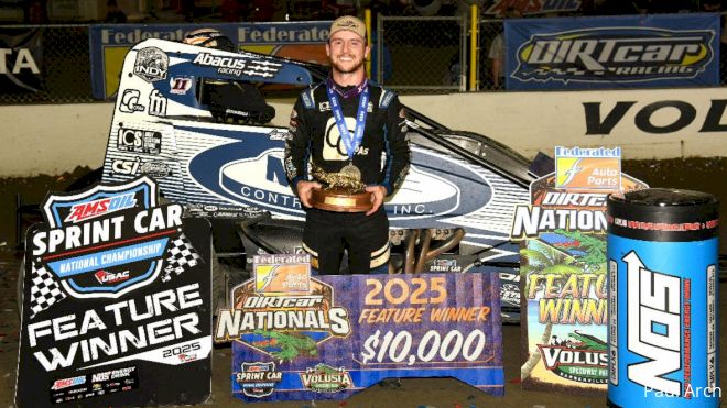 USAC National Sprint Cars At Volusia Speedway Park Tuesday Results