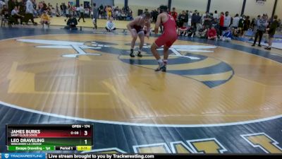 174 lbs Round 1 - Leo Draveling, Wisconsin-La Crosse vs James Burks, Saint Cloud State