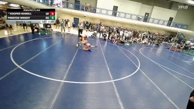 126 lbs Champ. Round 1 - Kooper Nowell, Canyon View Falcons vs Preston Wright, Hurricane High School
