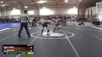 130 lbs Champ. Round 2 - P.J. Broadus, LEBANON vs Riley Haser, TRIAD