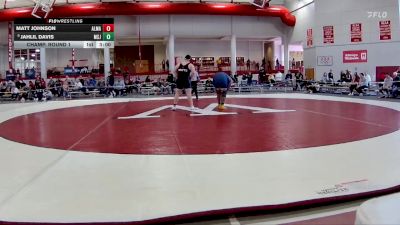 285 lbs Champ. Round 1 - Jahlil Davis, Mount St. Joseph vs Matt Johnson, Alma