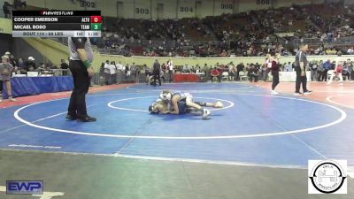 68 lbs Round Of 16 - Cooper Emerson, Altus JH vs Micael Boso, Team Choctaw