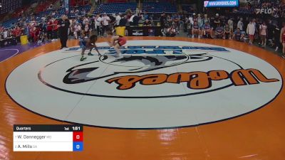 88 lbs Quarters - Wyatt Dannegger, MO vs Ariah Mills, GA