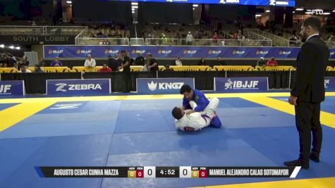 Manuel Alejandro Calas Sotomayor vs Augusto Cesar Cunha Mazza 2026 Pan Jiu Jitsu IBJJF Championship