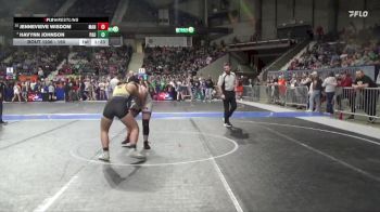 150 lbs Champ. Round 1 - Havynn Johnson, Paola vs Jennevieve Wisdom, Manhattan