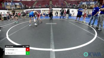 80 lbs Semifinal - Aleks Routledge, Husky Wrestling Club vs Will Parcell, Piedmont