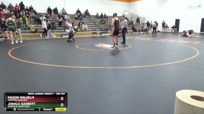 156-157 lbs Round 5 - Mason Wilhelm, Western Dubuque vs Joshua Garrett, Dubuque Hempstead