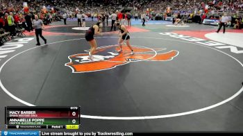 Semifinal - Annabelle Poppe, Crofton-Bloomfield Girls vs Macy Barber, Omaha Westside Girls