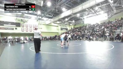 190 lbs Quarterfinal - Antonio Macias-Barajas, BIRMINGHAM vs Matthew Hsu, Palisades