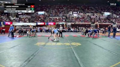 G - 155 lbs Cons. Round 2 - Olivia Post, Columbus Girls vs Arden Weidow, Corvallis Girls