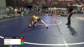 88 lbs Champ. Round 2 - Charlie Fritz, Team Aggression vs Alberto Verdin, NightHawks