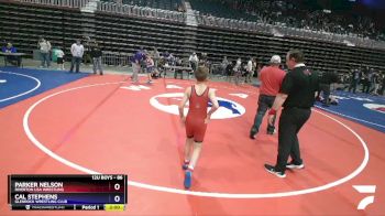 86 lbs Cons. Semi - Parker Nelson, Riverton USA Wrestling vs Cal Stephens, Glenrock Wrestling Club