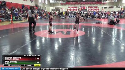 60 lbs Quarterfinal - Carter Schmitz, Monticello Warriors vs Jack Stortz, NEIWC