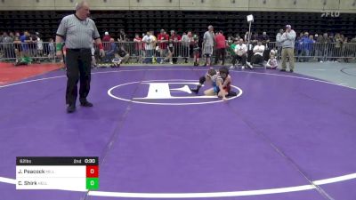 62 lbs Quarterfinal - James Peacock, Millington vs Cole Shirk, Hellertown