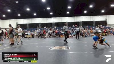 47 lbs Round 5 - Terrion Suttles, Simmons Academy Of Wrestling vs Natalie Thao, Dogtown