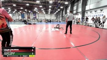 96 lbs Rd# 9- 2:15pm Saturday Final Pool - Calan Childress, Cali Red vs Wyatt Wolf, Crass Trained