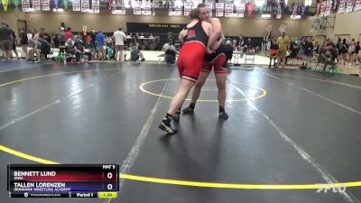 215 lbs Cons. Round 1 - Bennett Lund, Iowa vs Tallen Lorenzen, Ironhawk Wrestling Academy