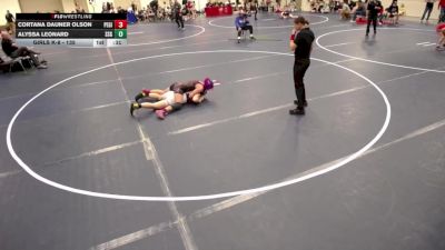 Girls K-8 - 135 Cortana Dauner Olson, PEM-Girls vs Alyssa Leonard, Stillwater/Simley-Girls