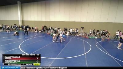 150 lbs Quarterfinal - Ryker Maestas, Payson High School vs Isaiah Trujillo, Hurricane