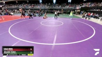 6A 120 lbs Cons. Round 1 - Cole Sides, Dripping Springs vs Braden Maida, League City Clear Falls