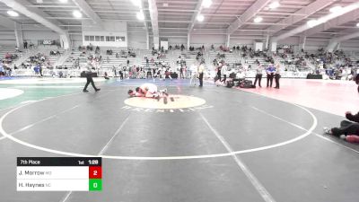 220 lbs 7th Place - Jamil Morrow, MD vs Hayden Haynes, NC
