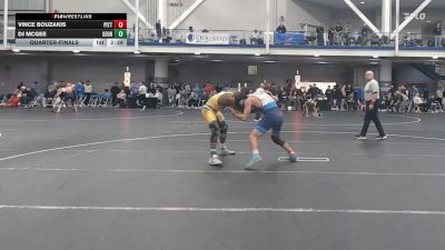 157 lbs Quarterfinal - Vince Bouzakis, Pitt - UnAttached vs Dj McGee, George Mason