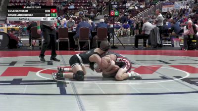 121 lbs Consi 2 - Cole Schisler, Bermudian Springs vs Bruce Anderchak, Quaker Valley