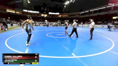 157 lbs 1st Place Match - Gabriel Gallardo, Sahuarita High School vs Julian Reyes, Mica Mountain