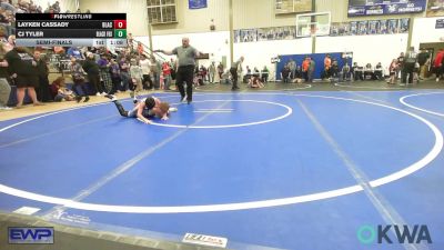 64 lbs Semifinal - Layken Cassady, Blackwell Wrestling Club vs CJ Tyler, Black Fox Wrestling Club