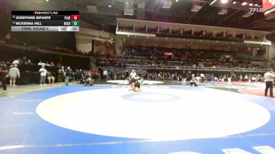 130 lbs Cons. Round 4 - McKenna Hill, Buhach Colony vs Josephine Infante, Pleasant Grove