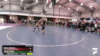 150 lbs Quarterfinal - Drake Kwak, Ryse Wrestling Club vs Noah Herman, Bandas Wrestling Academy