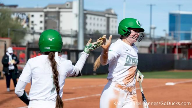 Oregon Softball Answered Every Cal Go-ahead Run In Mary Nutter Classic Win