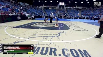 105 lbs Semifinal - Amara Eshe, Derby vs Taylor Barringer, Wichita-Kapaun Mount Carmel