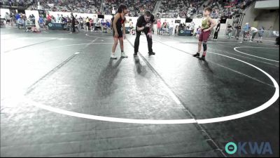 83 lbs Consi Of 16 #2 - Owen Boggs, Cleveland Takedown vs King Walker, Tulsa Blue T Panthers
