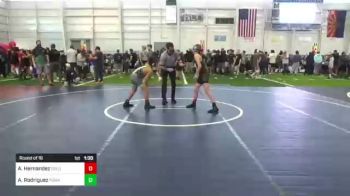 95 lbs Round Of 16 - Aidan Hernandez, Gold Rush WC vs Armani Rodriguez, Poway Elite