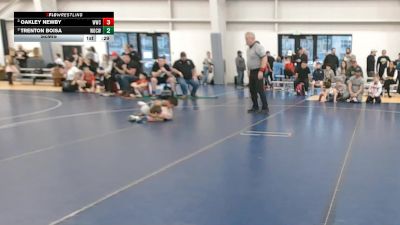 59 lbs Semis - Trenton Boisa, Warriors Of Christ WOC- Wrestling vs Oakley Newby, Westlake Wrestling Club