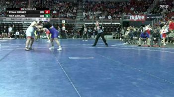 3A-285 lbs Champ. Round 1 - Nick Darling, Johnston vs Dylan Forney, Ottumwa