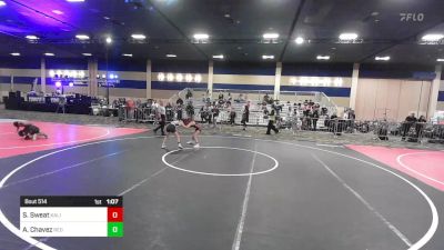 64 lbs Semifinal - Sadie Sweat, Kalispell WC vs Anabel Chavez, Red Wave WC