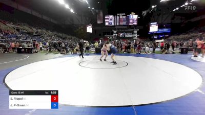 180 lbs Cons 16 #1 - Emily Riopel, South Carolina vs Jaidin Perkowsky-Green, Texas