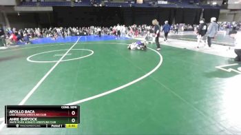 53 lbs Cons. Semi - Apollo Baca, Lake Stevens Wrestling Club vs Ahre Shryock, White River Hornets Wrestling Club