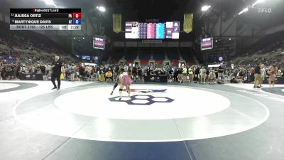 125 lbs Champ. Rd Of 16 - Julissa Ortiz, PA vs Martynique Davis, AZ