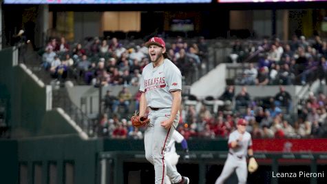 Arkansas Baseball Defeats TCU 2-1 In Low-Scoring Duel At Globe Life Field