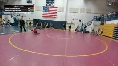 77 lbs Quarterfinal - Francisco Roman, Riverton Middle School vs Kingston Schedler, Greybull/Riverside