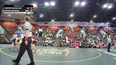 144 lbs Semifinals (8 Team) - Kersten McClelland, Yale vs Hunter Peterson, Whitehall