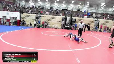 50-75 lbs Round 1 - Jace Hart, Southmont Jr. High vs Griffin Johanson, Webo Youth WC