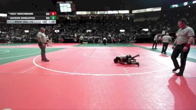 70 lbs Semifinal - Jaxson Singleton, DONA vs Holt Weichmann, DONA