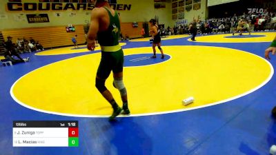 135 lbs Round Of 16 - Justyce Zuniga, Toppenish (WA) vs Leo Macias, Kingsburg