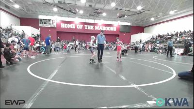 73 lbs Quarterfinal - Beckham Haubert, Cleveland Take Down Club vs Graysen Pierson, Blackwell